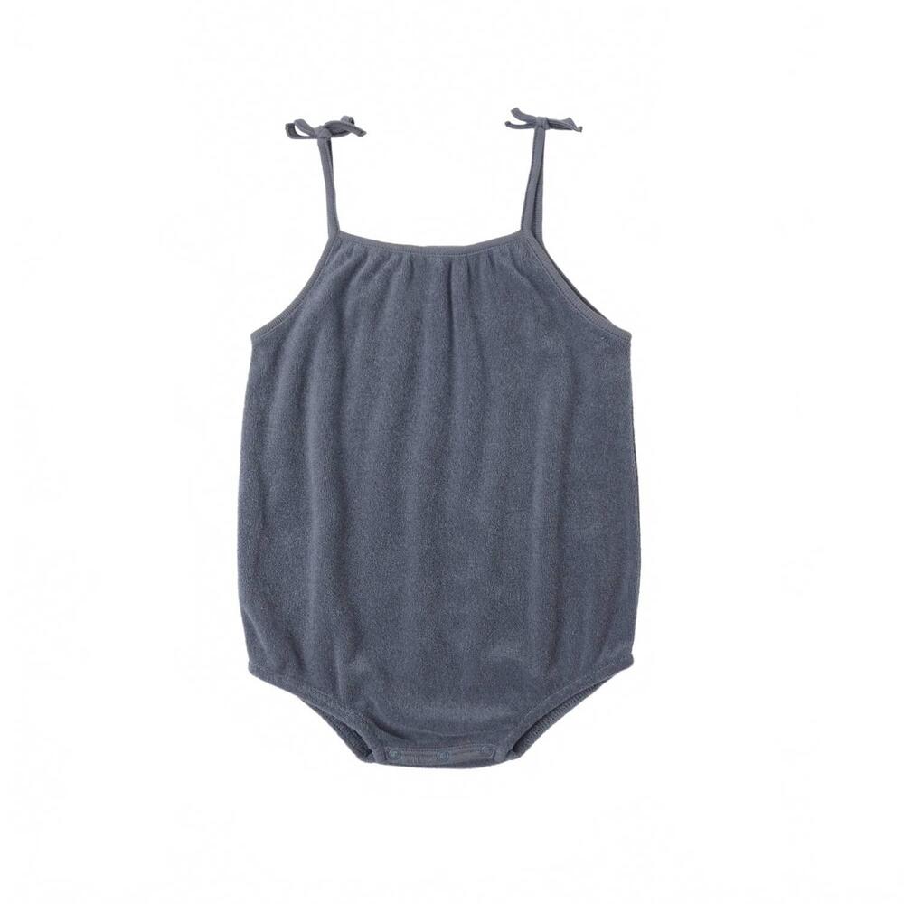 NEW RYLEE + CRU girl's nala romper in marine